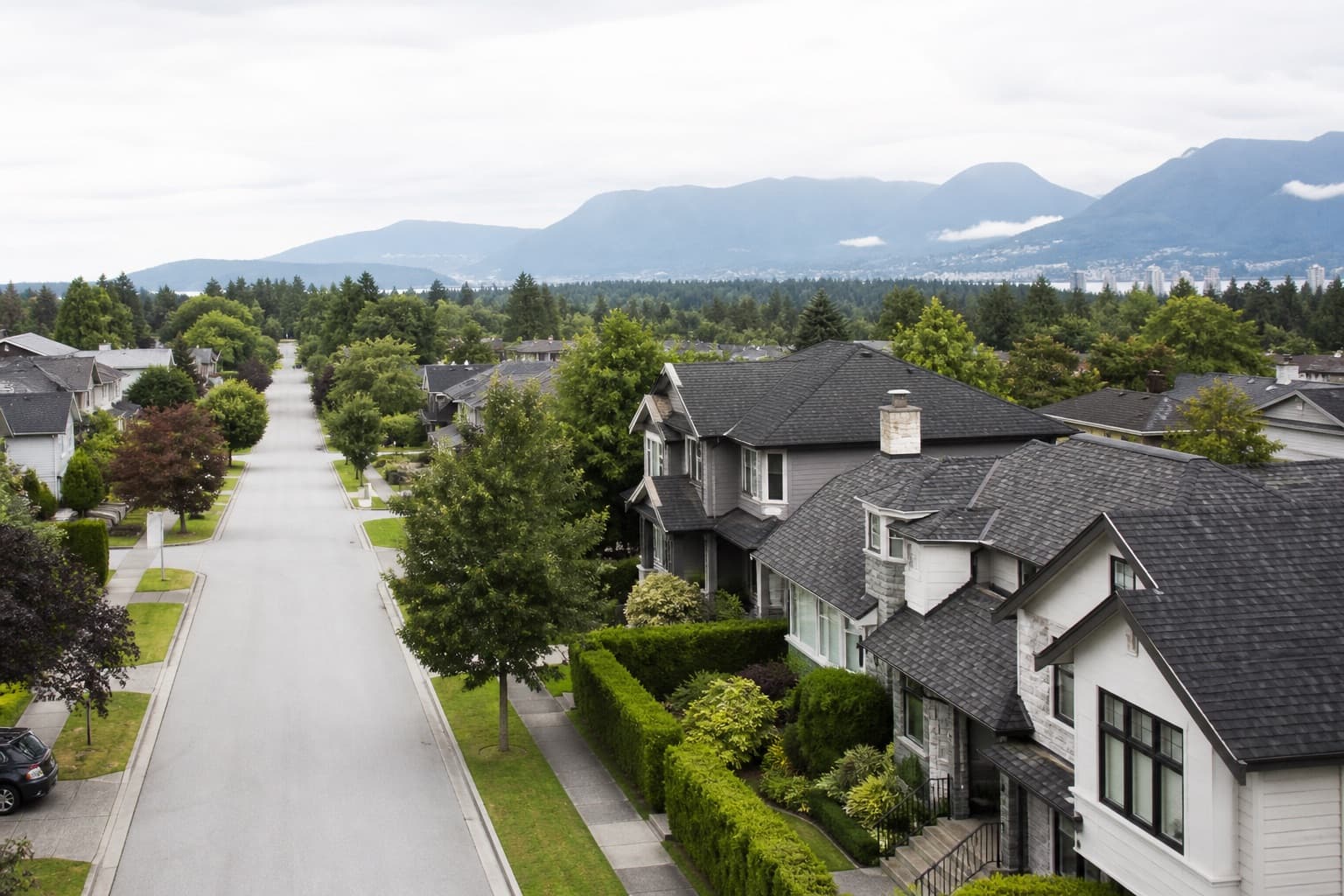Neighbourhood streets for three different drops